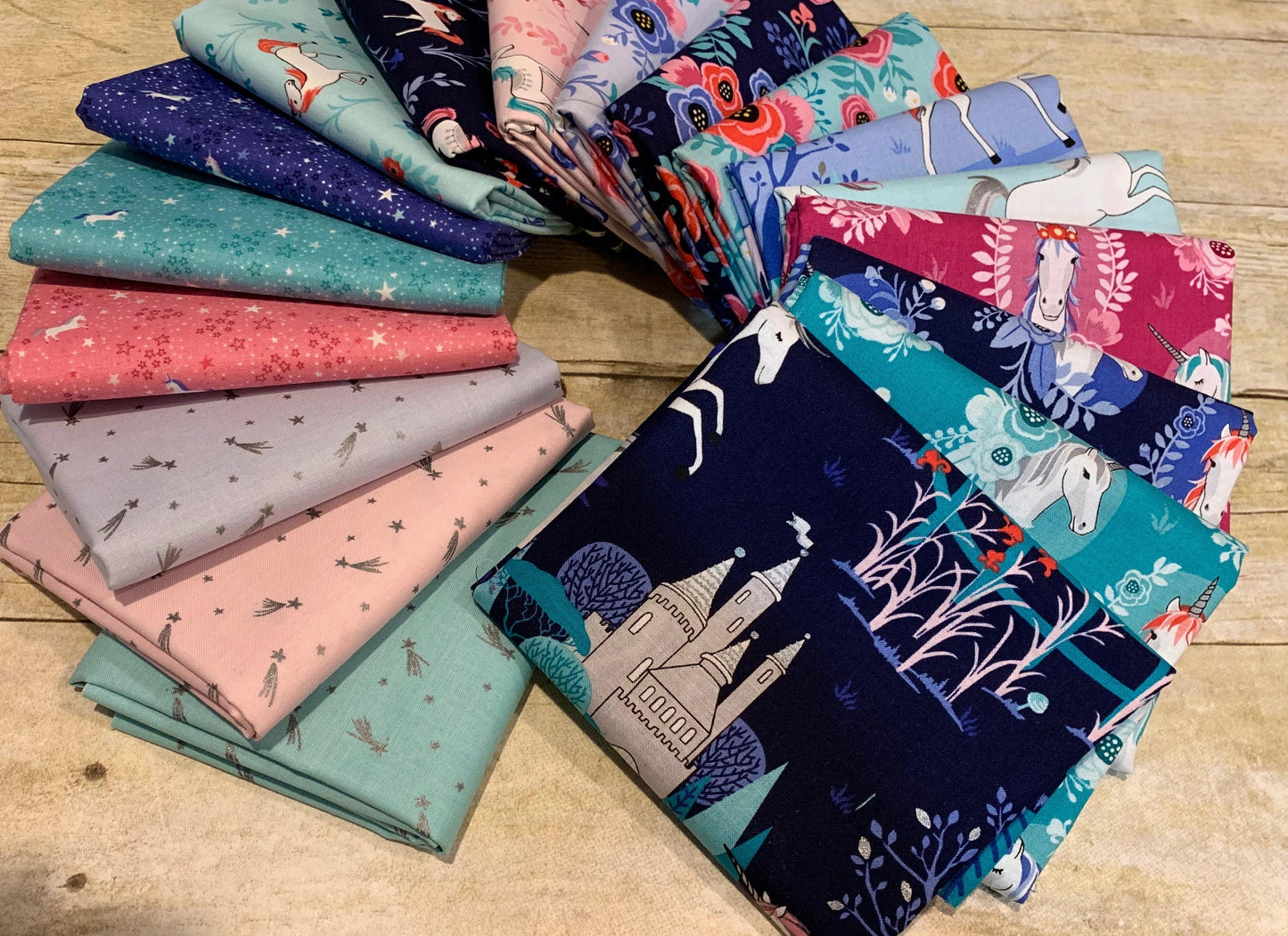 My Unicorn by Kelly Panacci Portrait Navy SC8203R-NAVY Cotton Woven Fabric