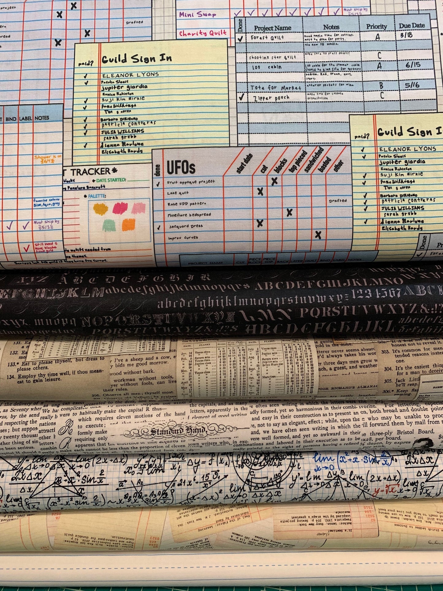 Out of Print SRKD-18555-184 CHARCOAL Cotton Woven Fabric