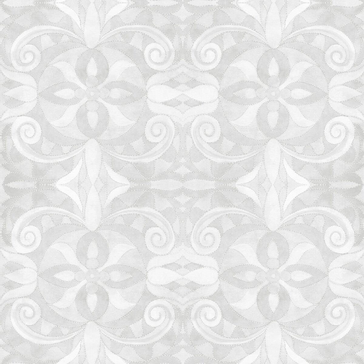 Baroque 108" Wideback Lt Grey 9777-90 Digitally Printed Wideback Quilt Backing
