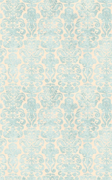 My Story Licensed Santoro Light Blue Brocade 27144-B Cotton Woven Fabric