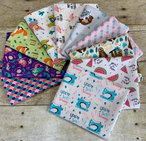 Very Punny Fat Quarter Bundle 12 Pieces 21181711FQB Cotton Woven