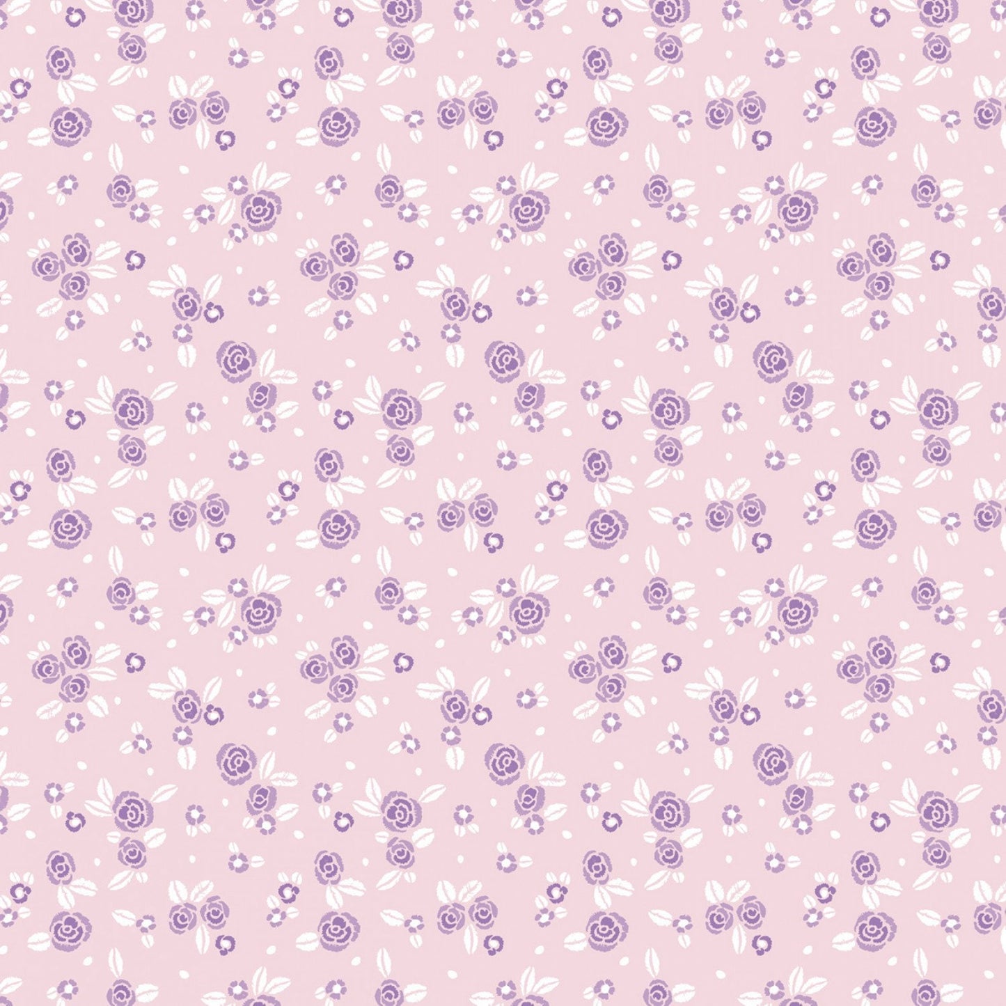 Bear Hug Pink Roses 21181503-3 Cotton Woven Fabric