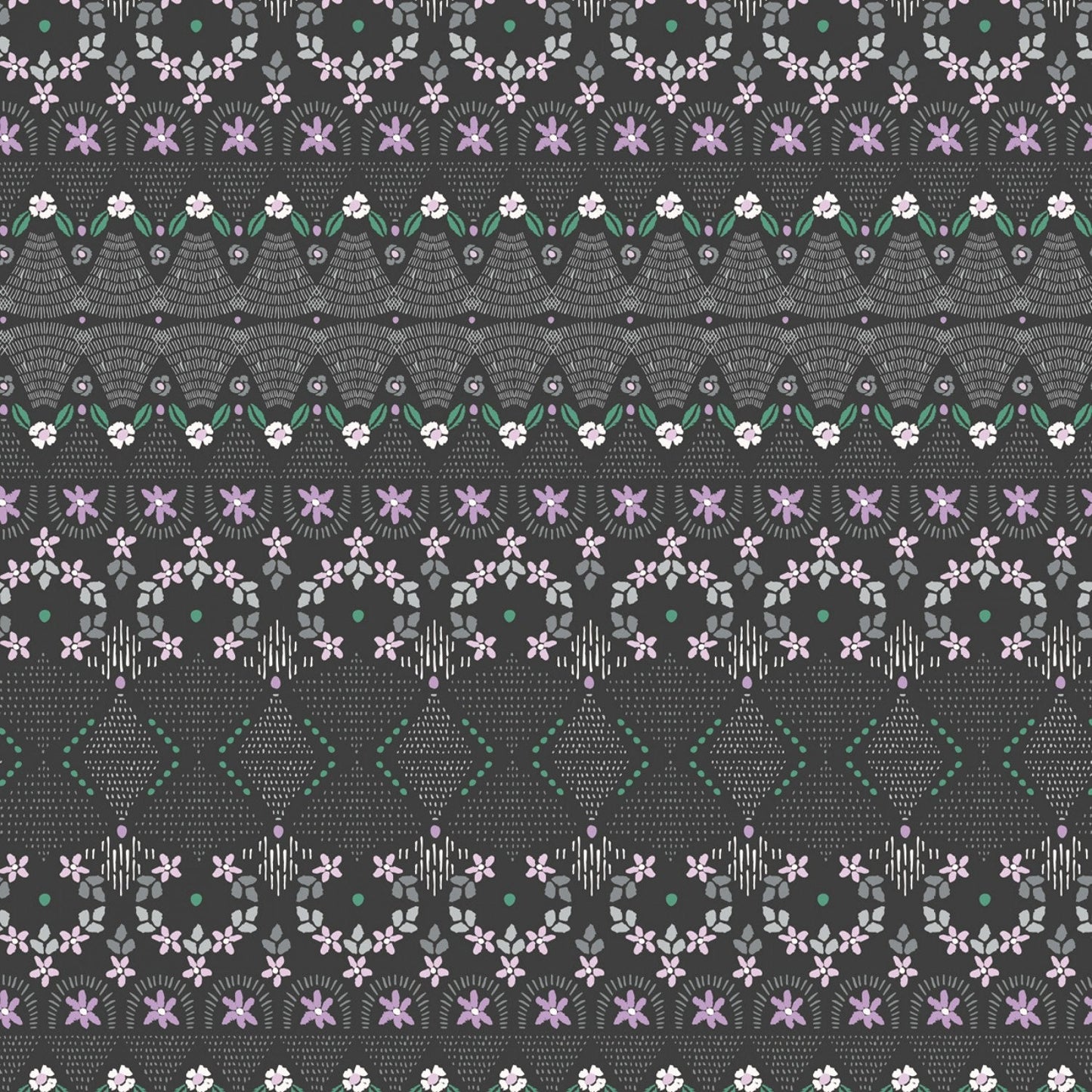 Bear Hug Carbon Little Details 21181505-3 Cotton Woven Fabric