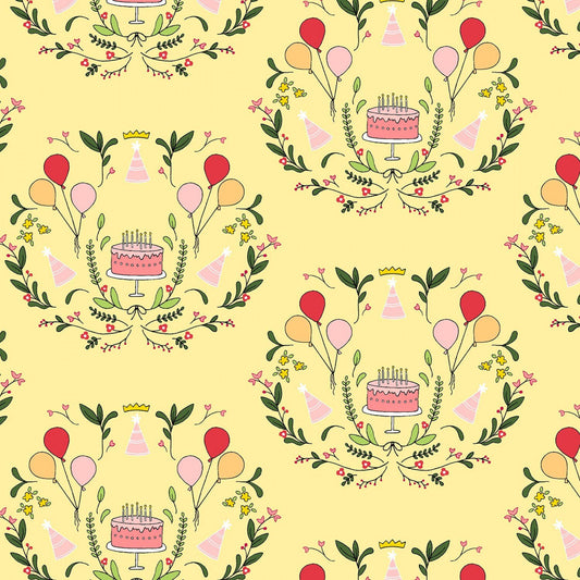 Celebrate Lemon Cake Mirror DH8791-LEMO Cotton Woven Fabric