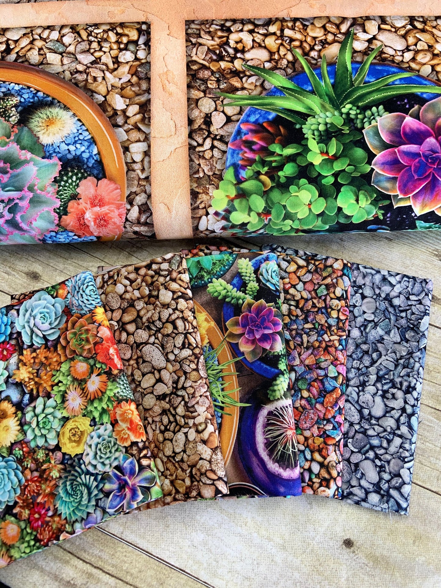 The Potted Garden Andrew Farley SRKD-19576-335 Shale Cotton Woven Fabric