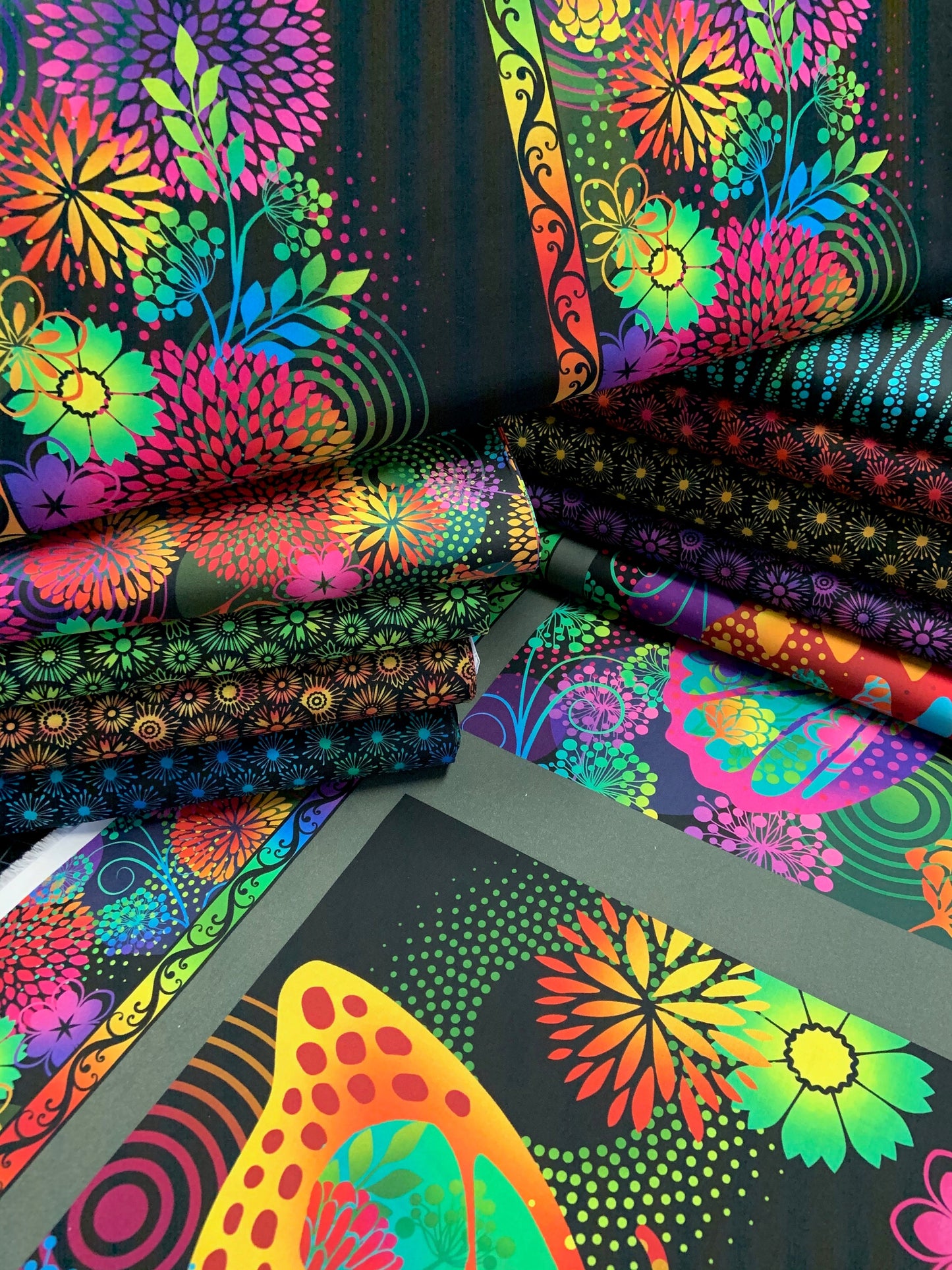 Unusual Garden II by Jason Yenter 8ugb-2 Digitally Printed Cotton Woven Fabric