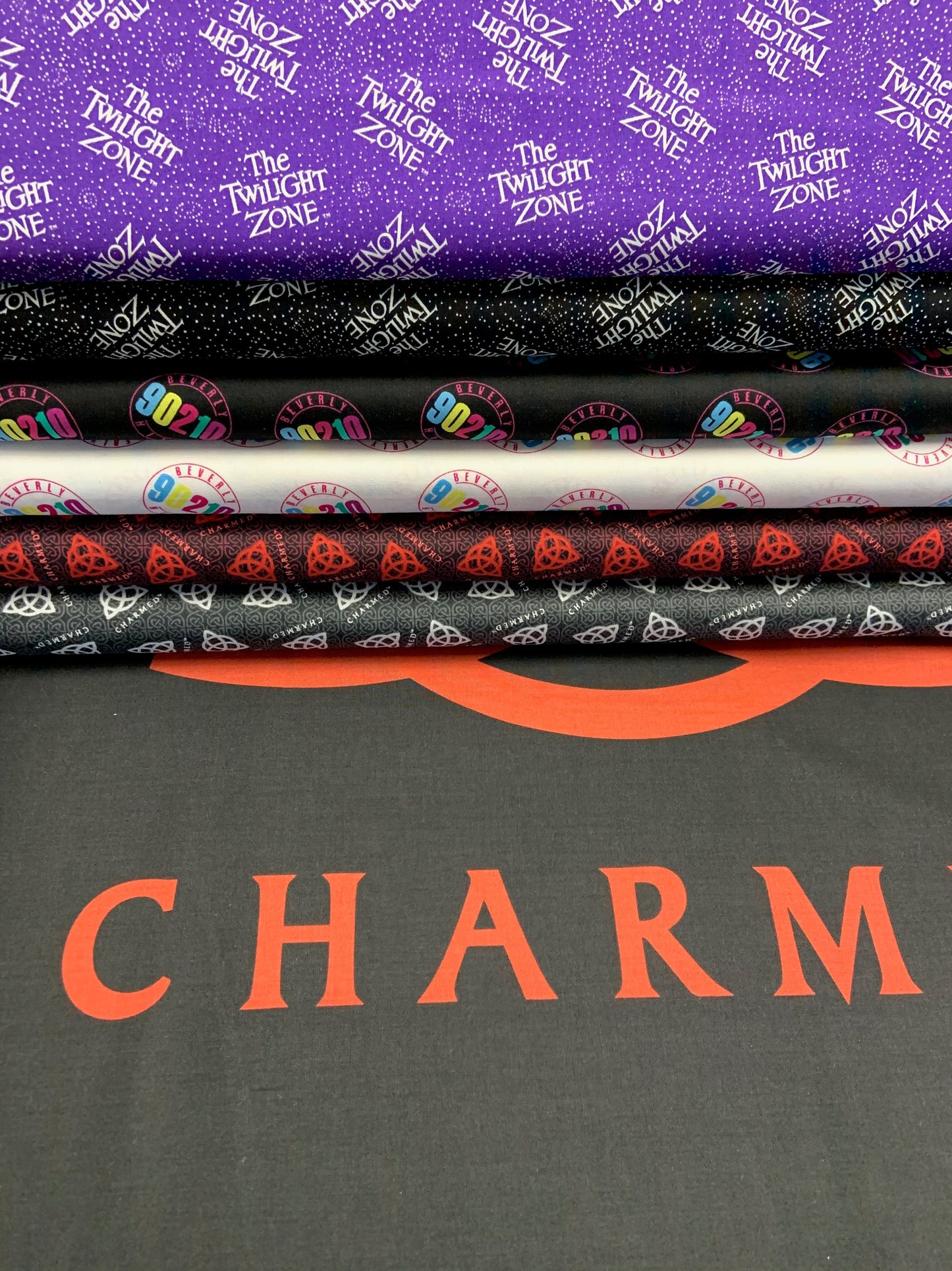 CBS Television City Charmed Charcoal 63510101-1 Licensed Cotton Woven Fabric