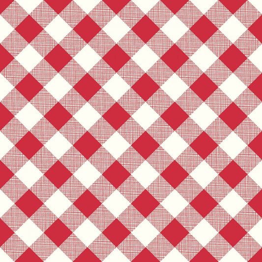 My Happy Place by Lori Holt Gingham Red 57/58" HD9315 RED Cotton Home Deco Weight Fabric