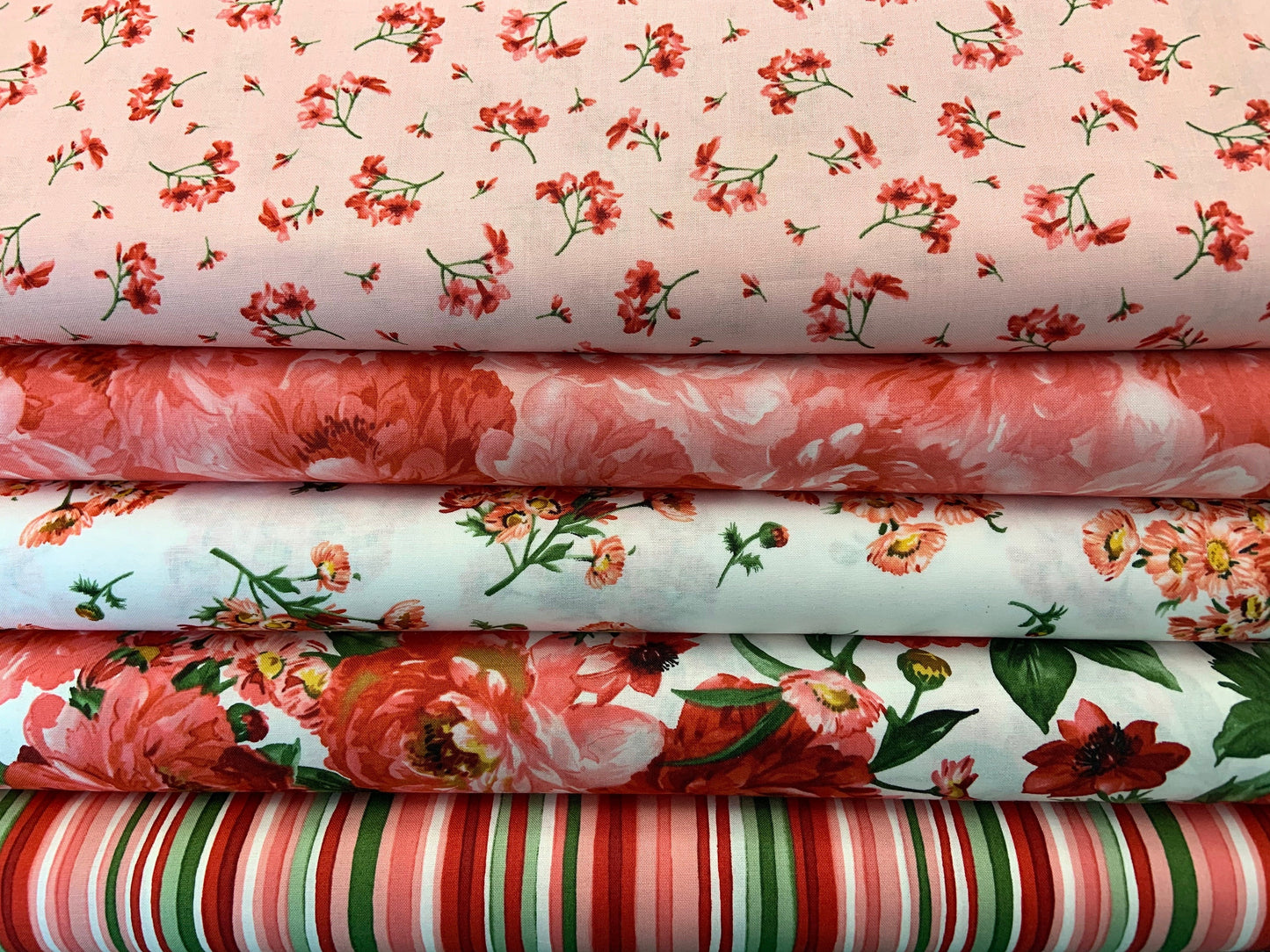 Prose Mixed Floral Ultra White 9650M-UW Cotton Woven Fabric