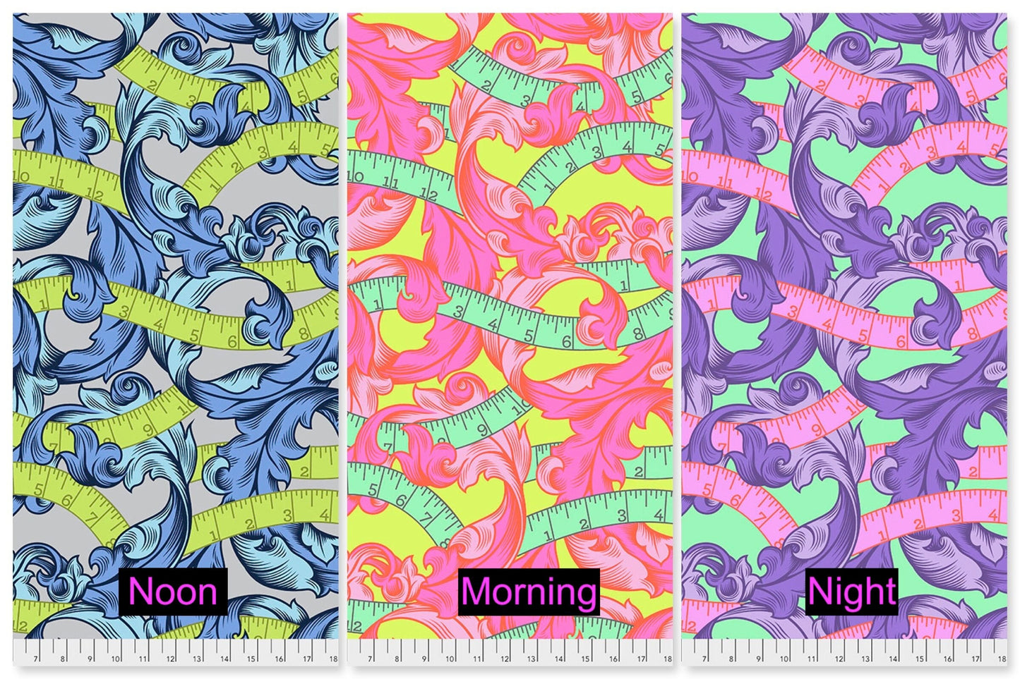 Tula Pink Homemade 108" Measure Twice in Morning QBTP004.MORNING 100% Cotton Sateen Wideback Quilt Backing