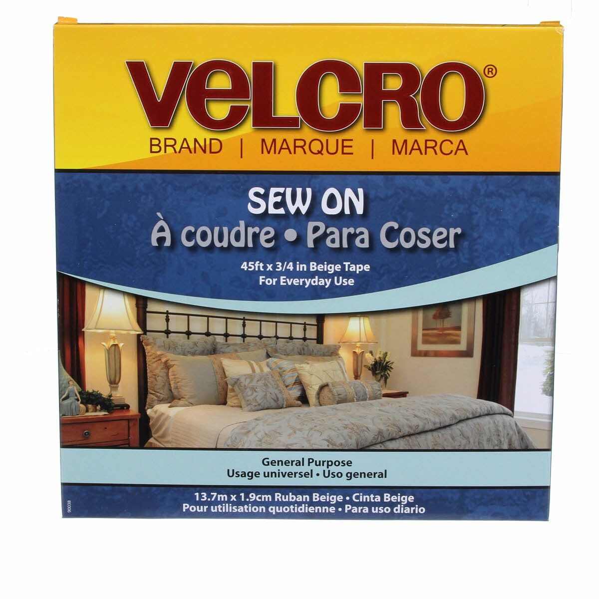 Velcro Brand Fastener Regular Duty Tape Beige, 3/4 inch wide #90038V Sold by the yard