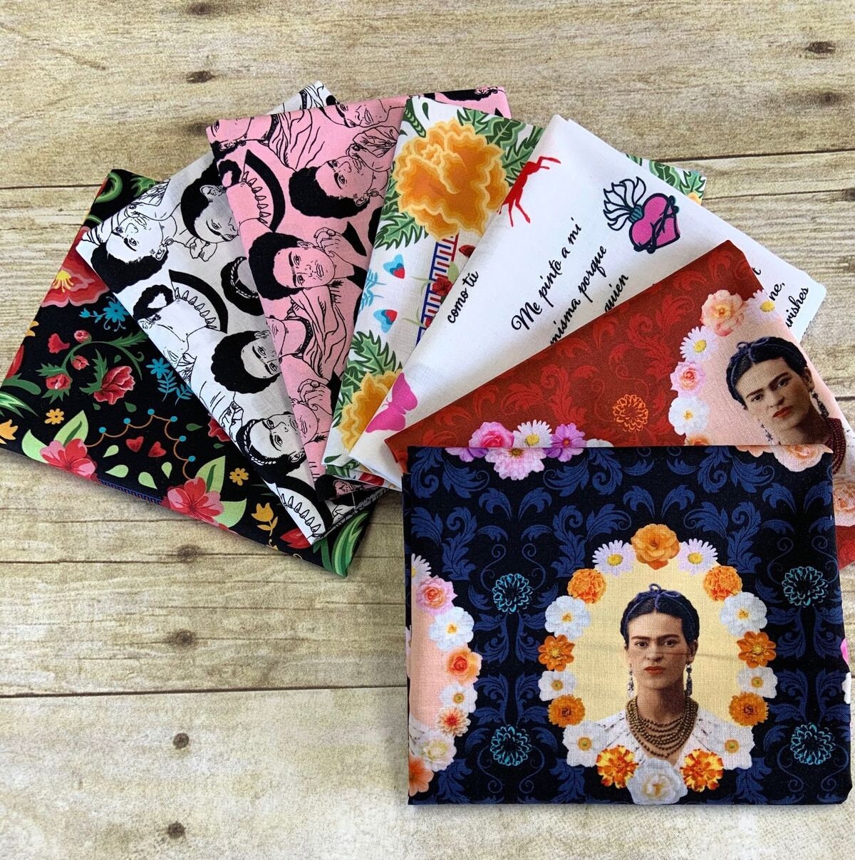 Licensed Frida Kahlo Sold as 24" Panel Border Repeat AULD-19610-2-F257 Cotton Woven Panel