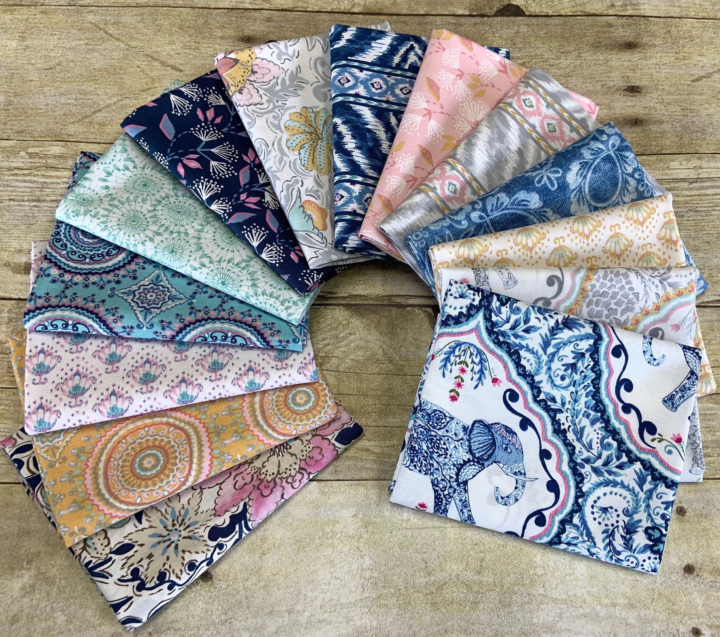 Ganesha Garden by Dena Design Lotus Yellow PWDF298.YELLOW Cotton Woven Fabric