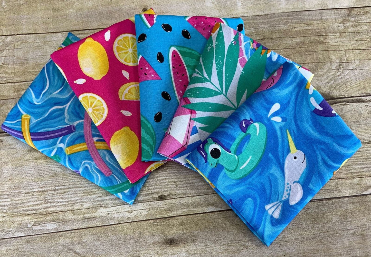 Pool Party 24" Panel Pool Lt Blue 1000P-70 Cotton Woven Panel