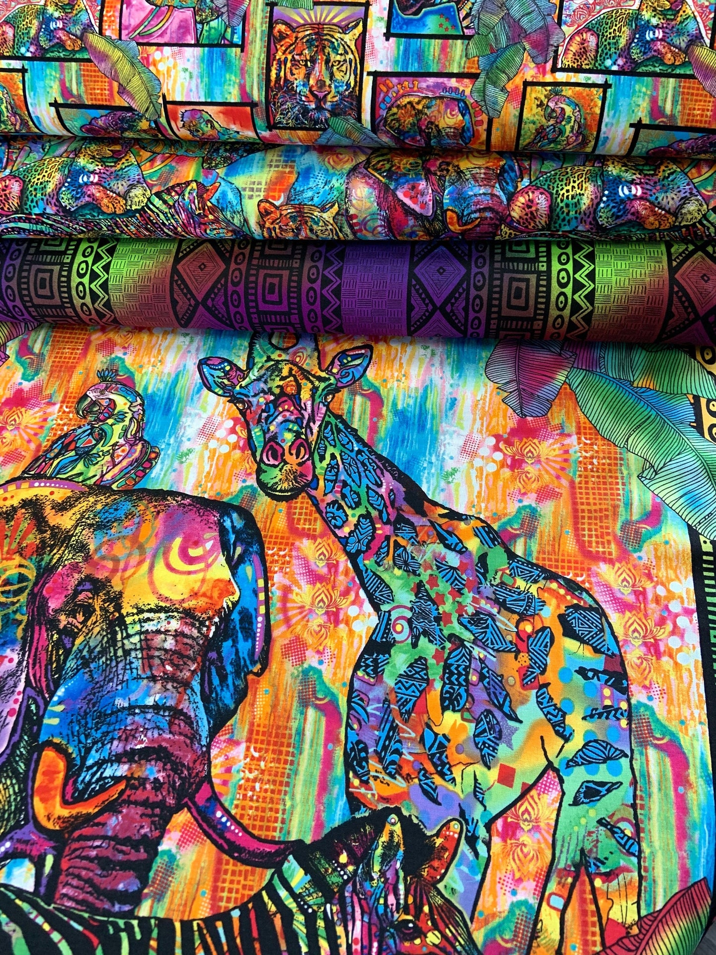 It's a Jungle Out There Jungle Frames 10288 Cotton Woven Fabric