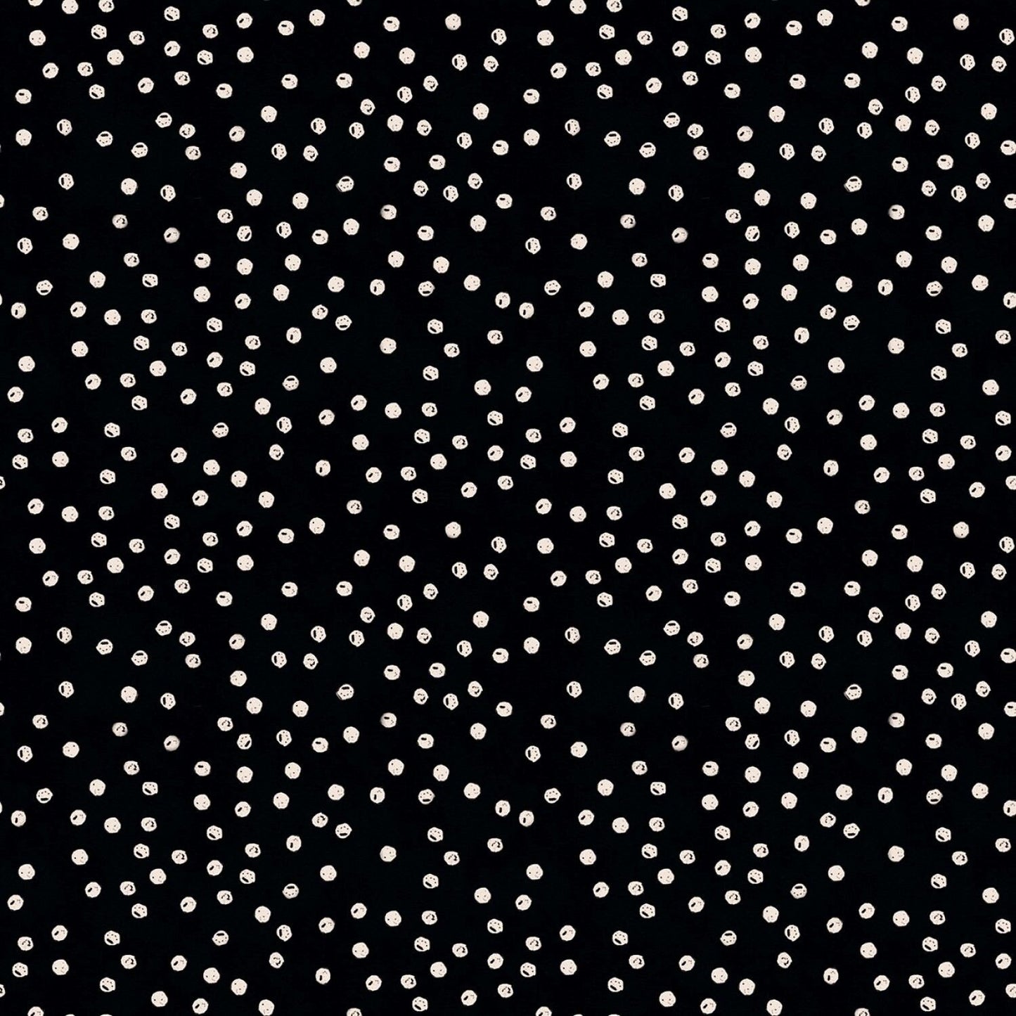 Goose Tales by J. Wecker Frisch Scattered Dots Black C9393-BLACK Cotton Woven Fabric