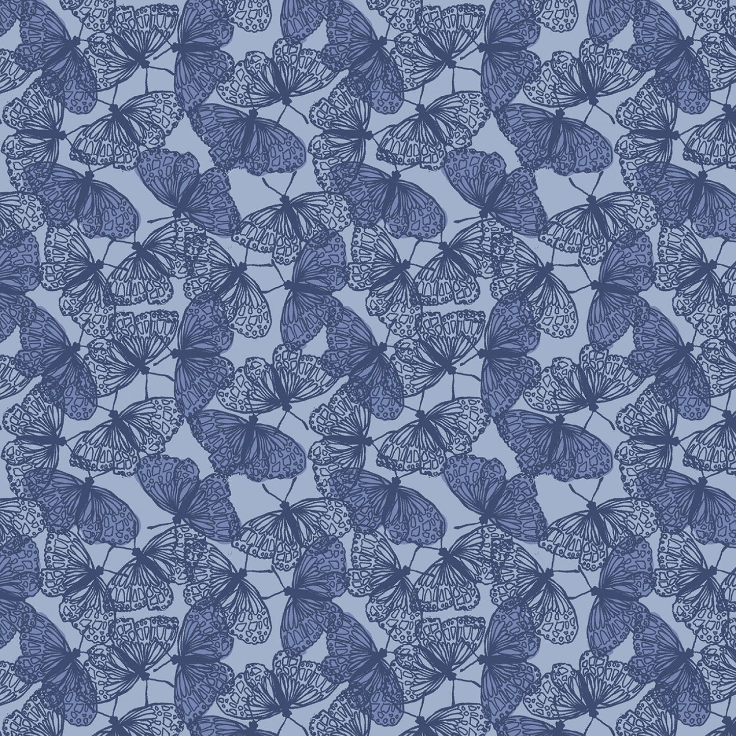 Here Comes the Sun By Clara Jean Butterflies ST-DCJ1604AQ Cotton Woven Fabric