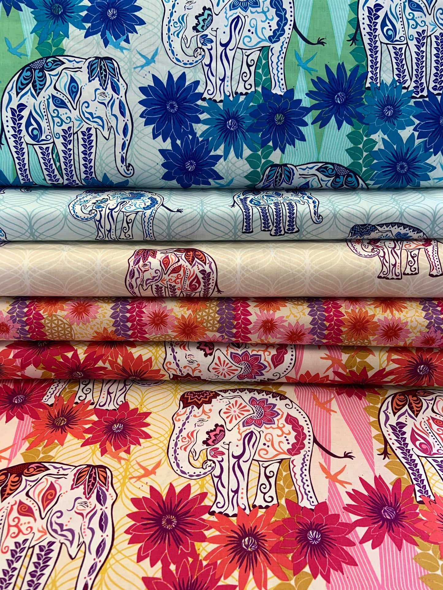 Kismet by Valori Wells The Parade Blue PWVW010.BLUE Cotton Woven Fabric