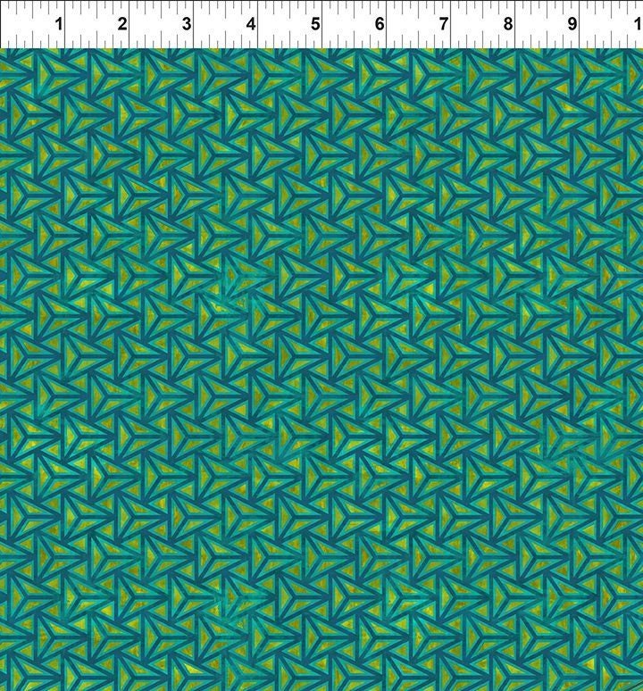 Cosmos by Jason Yenter 11cos-1 Facet Teal Cotton Woven Fabric