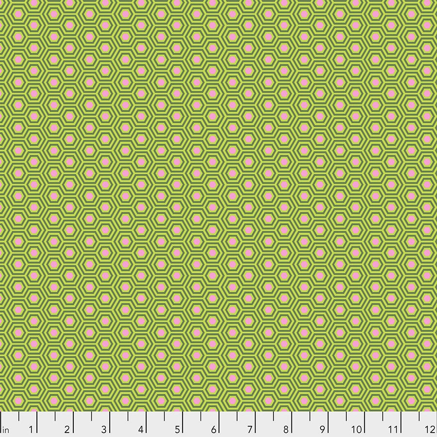Tula Pink True Colors Hexy Juniper PWTP150.JUNIPER Cotton Woven Fabric