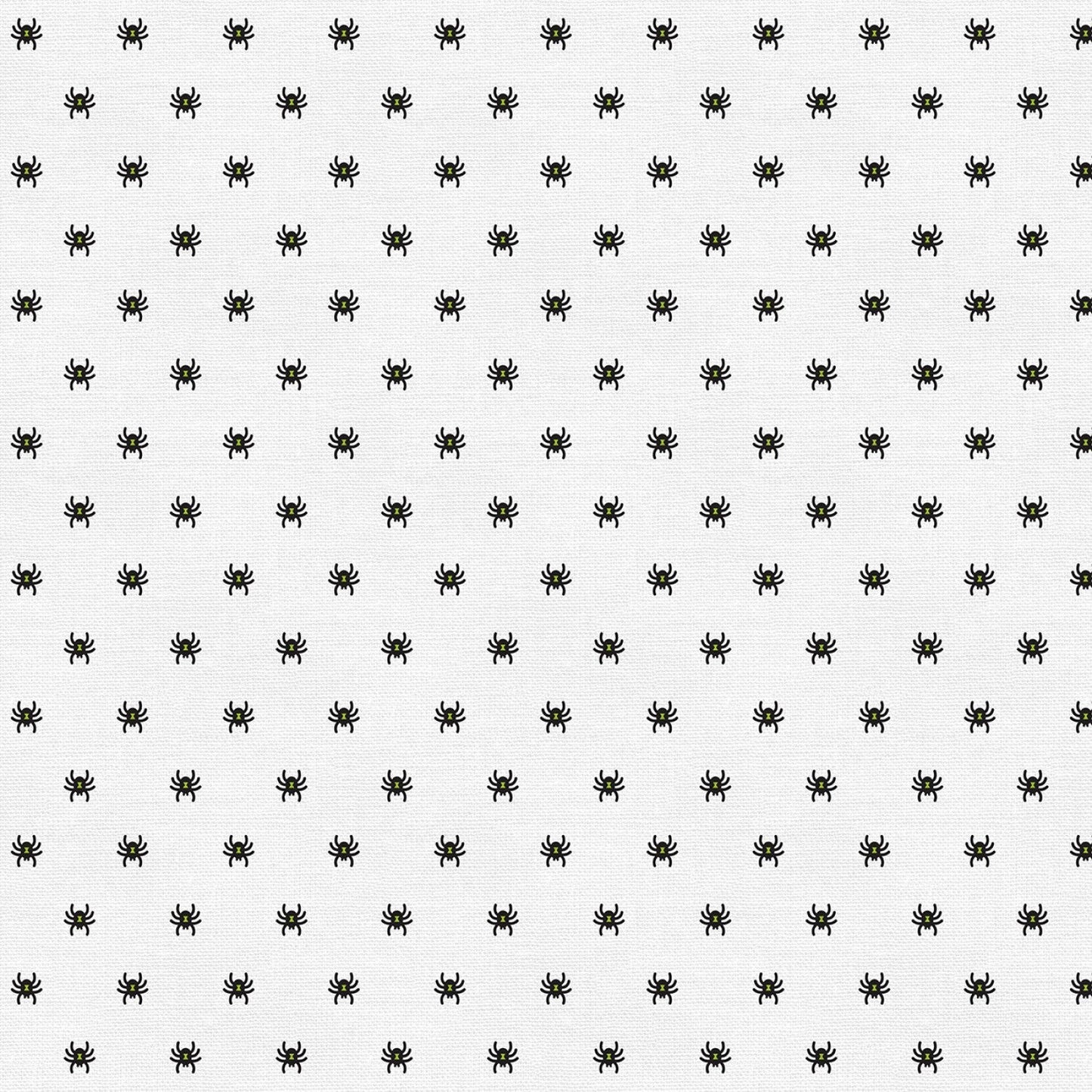 Halloween Night by Katie Larson Spiders White 120-21316 Cotton Woven Fabric