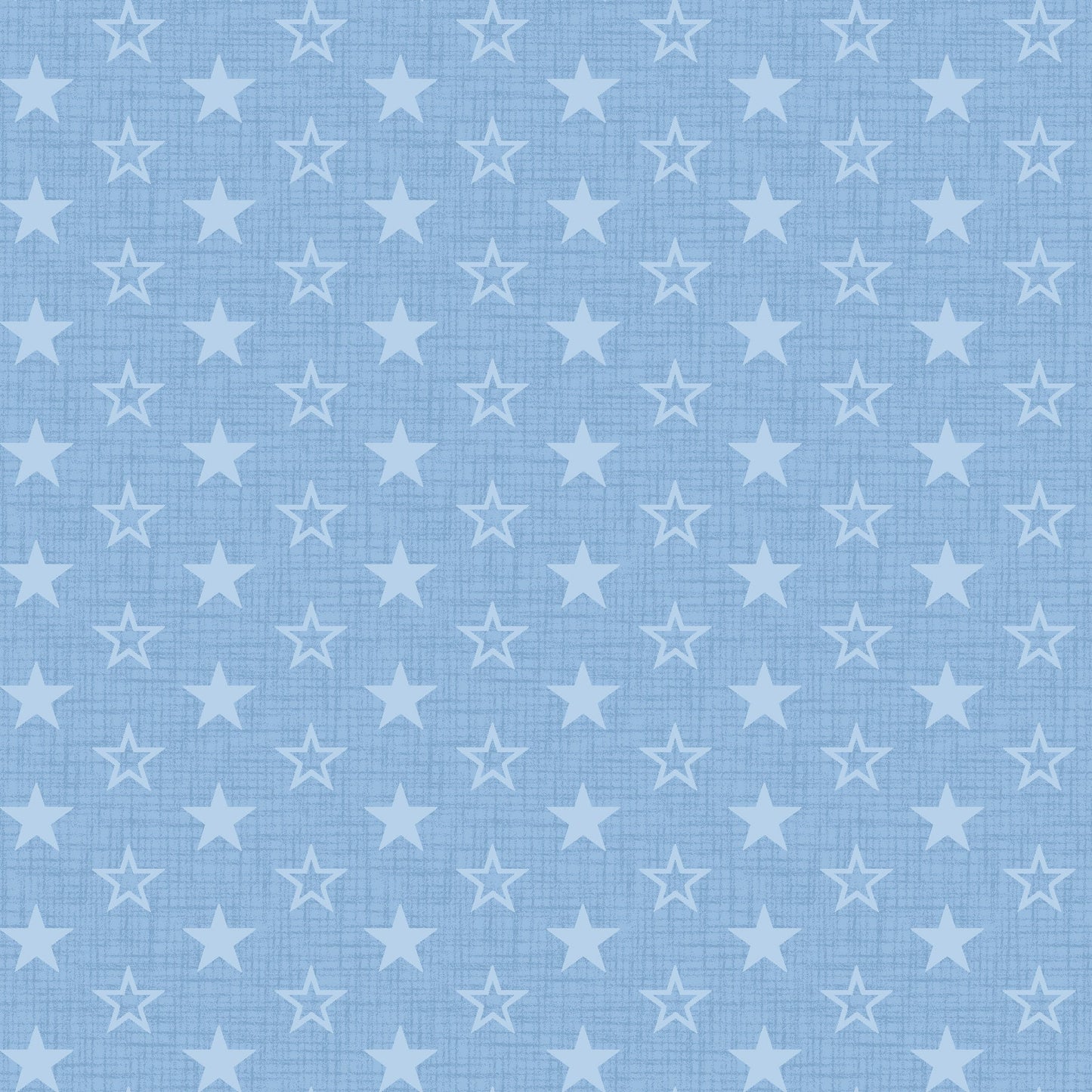 American Muscle by Chelsea Designworks Lt. Blue Mini Stars 5342-11 Cotton Woven Fabric