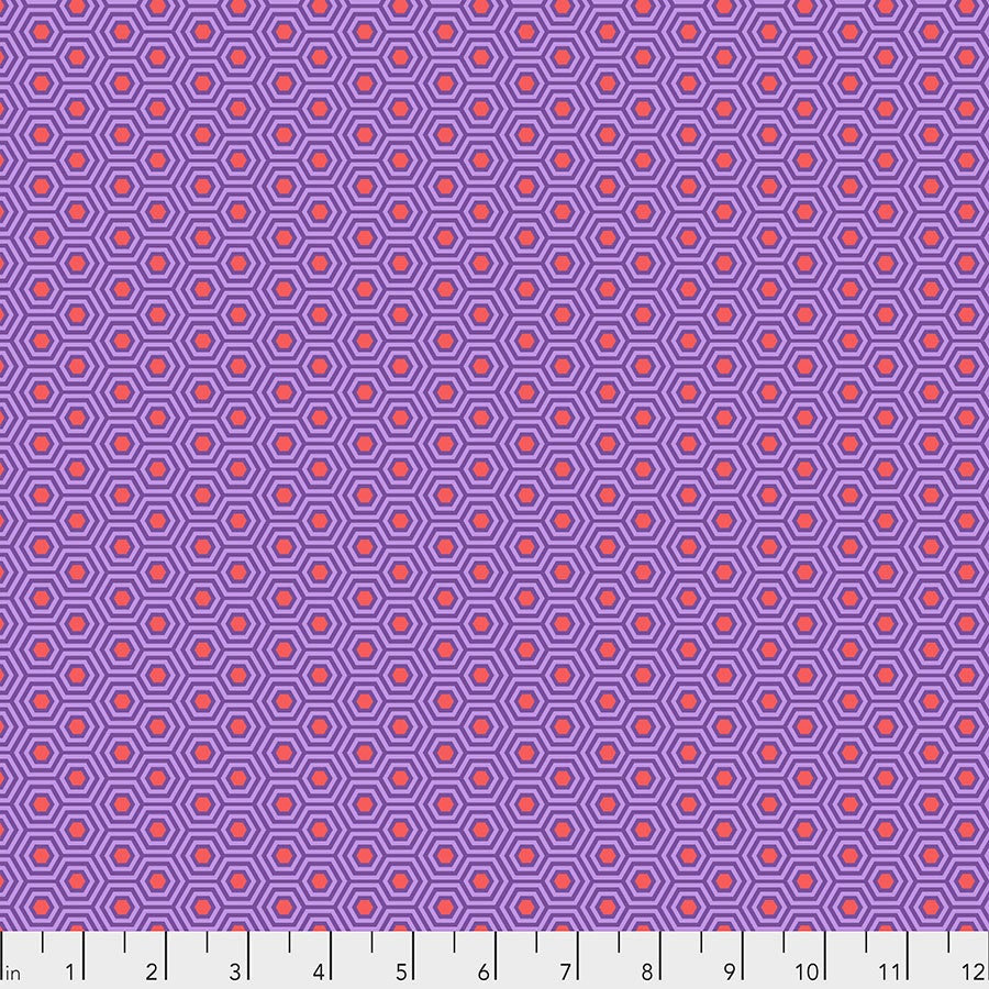 Tula Pink True Colors Hexy Fire Fish PWTP150.FIREFISH Cotton Woven Fabric