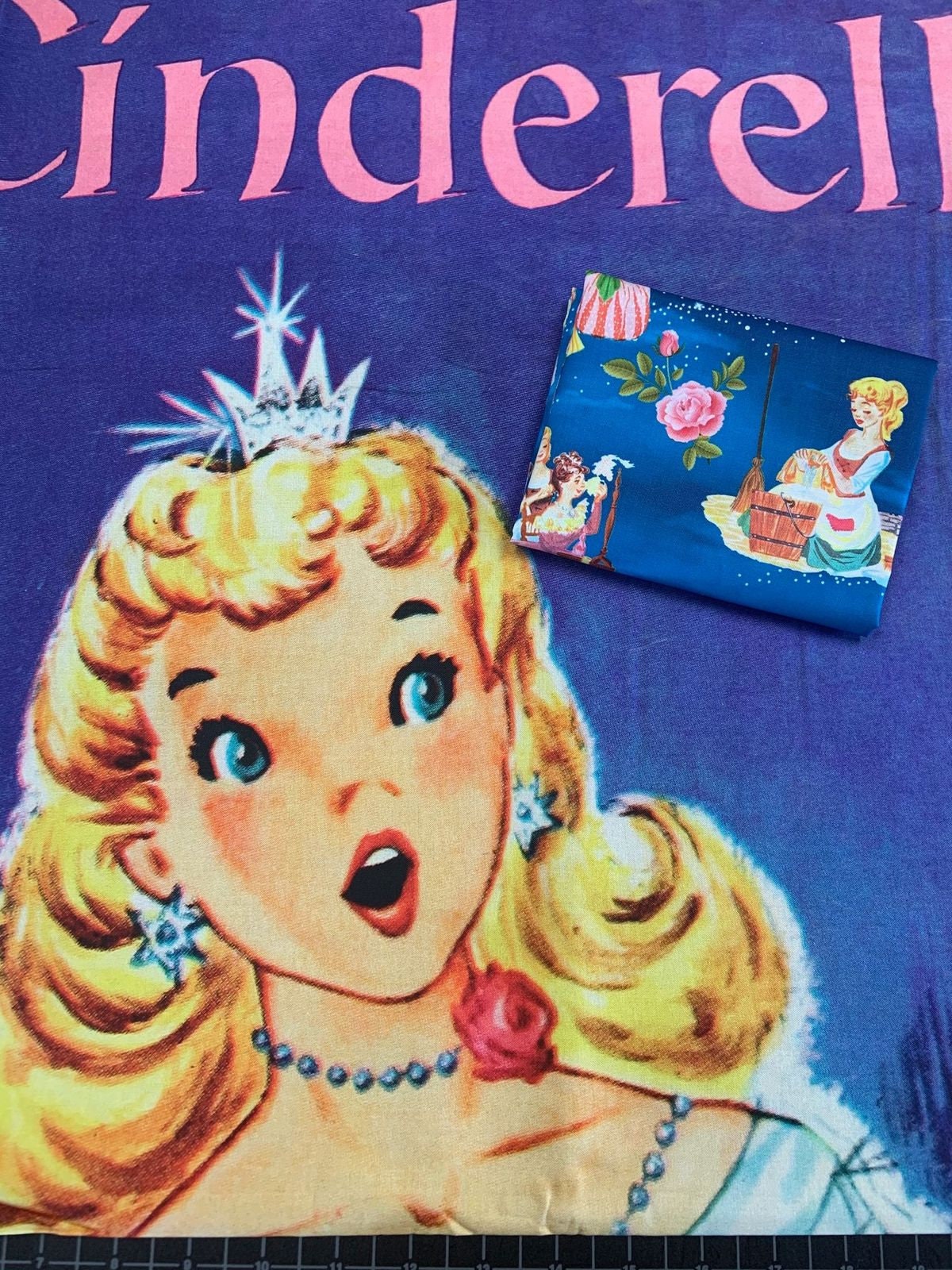 Vintage Storybooks from Four Seasons 36" Panel Cinderella BW01490C1 Cotton Woven Panel