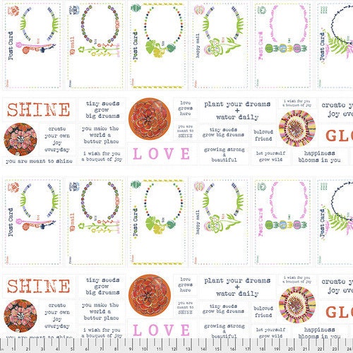 Spirit of the Garden by Kelli May Krenz 36" Panel cut of Snail Mail Love Garden PWKK012.GARDEN Cotton Woven Fabric