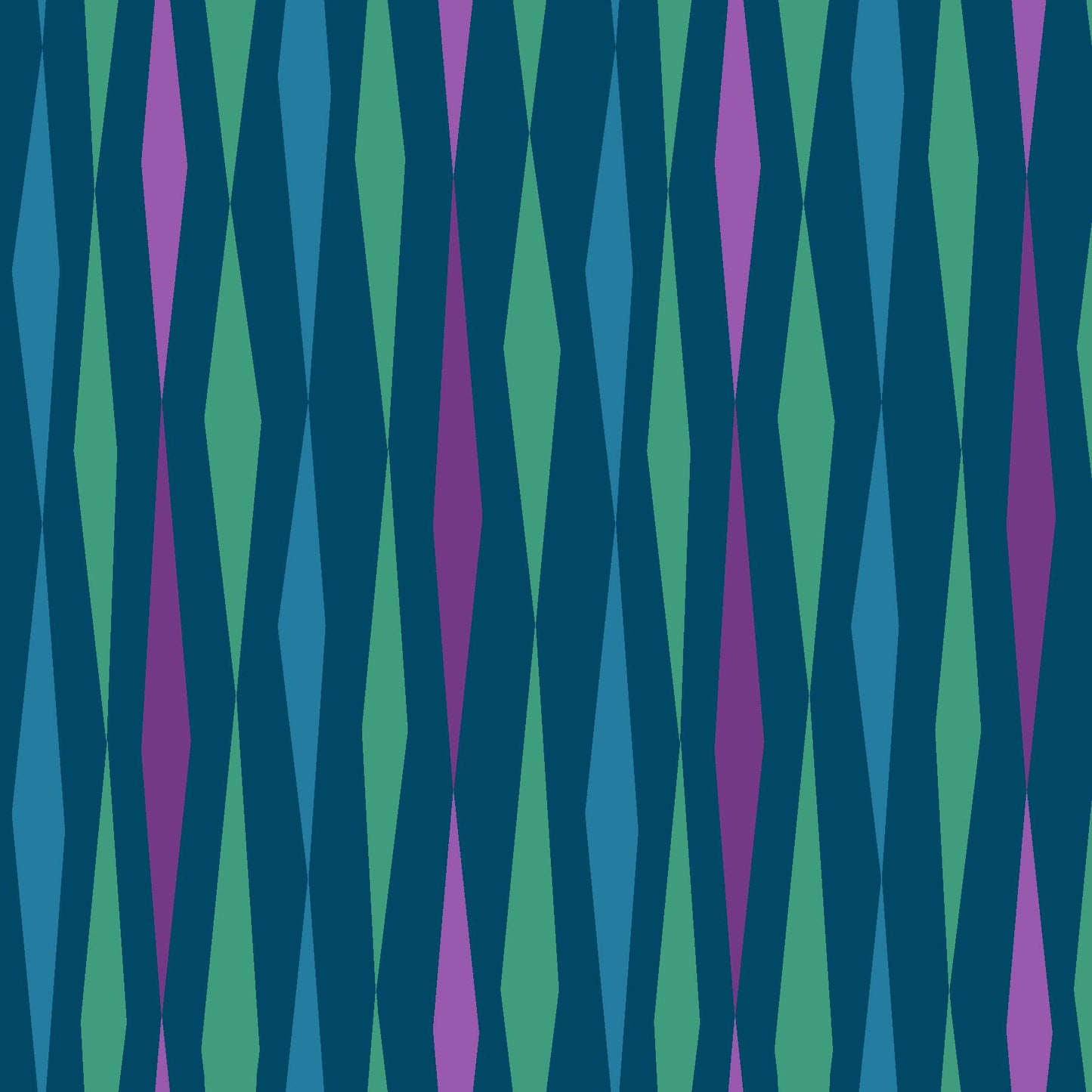 All Lined Up by Judy Gauthier Teal Diamond Stripe 5378-67 Digitally Printed Cotton Woven Fabric