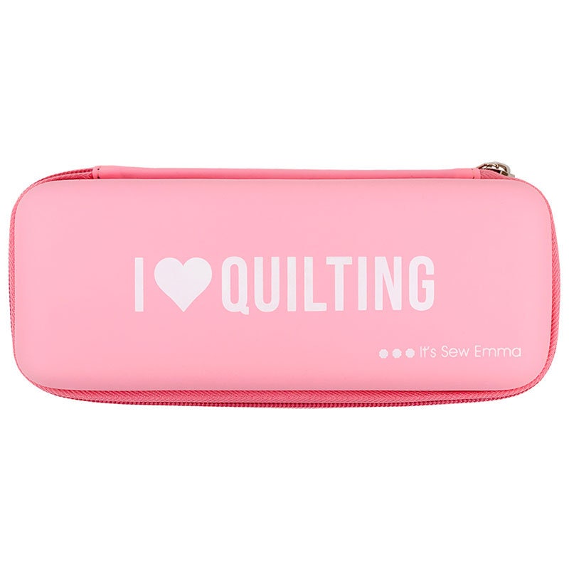 I Heart Quilting Pink Rotary Cutter Case ISE763