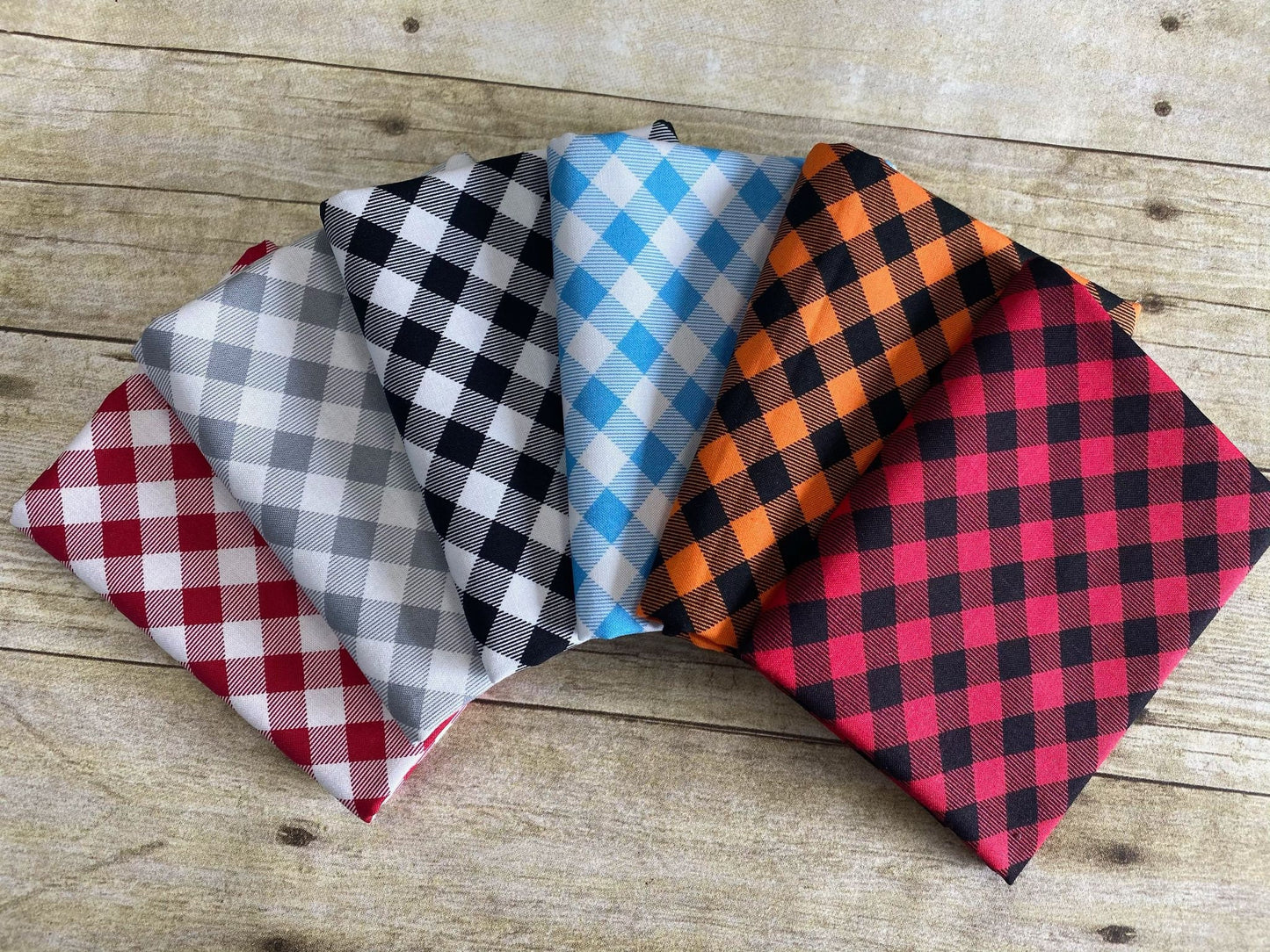 Priscilla's Pretty Plaids by Priscilla Blain Red/Black Bias Buffalo Check 9300-89 Cotton Woven Fabric