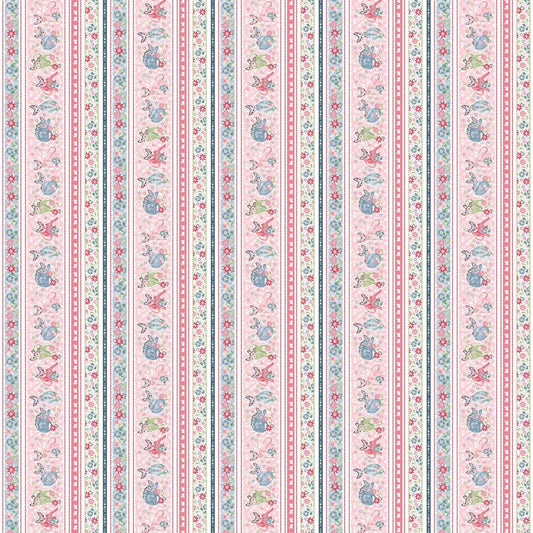Fancy Cats by Nancy Archer Border Stripe 5297S-27 Cotton Woven Fabric