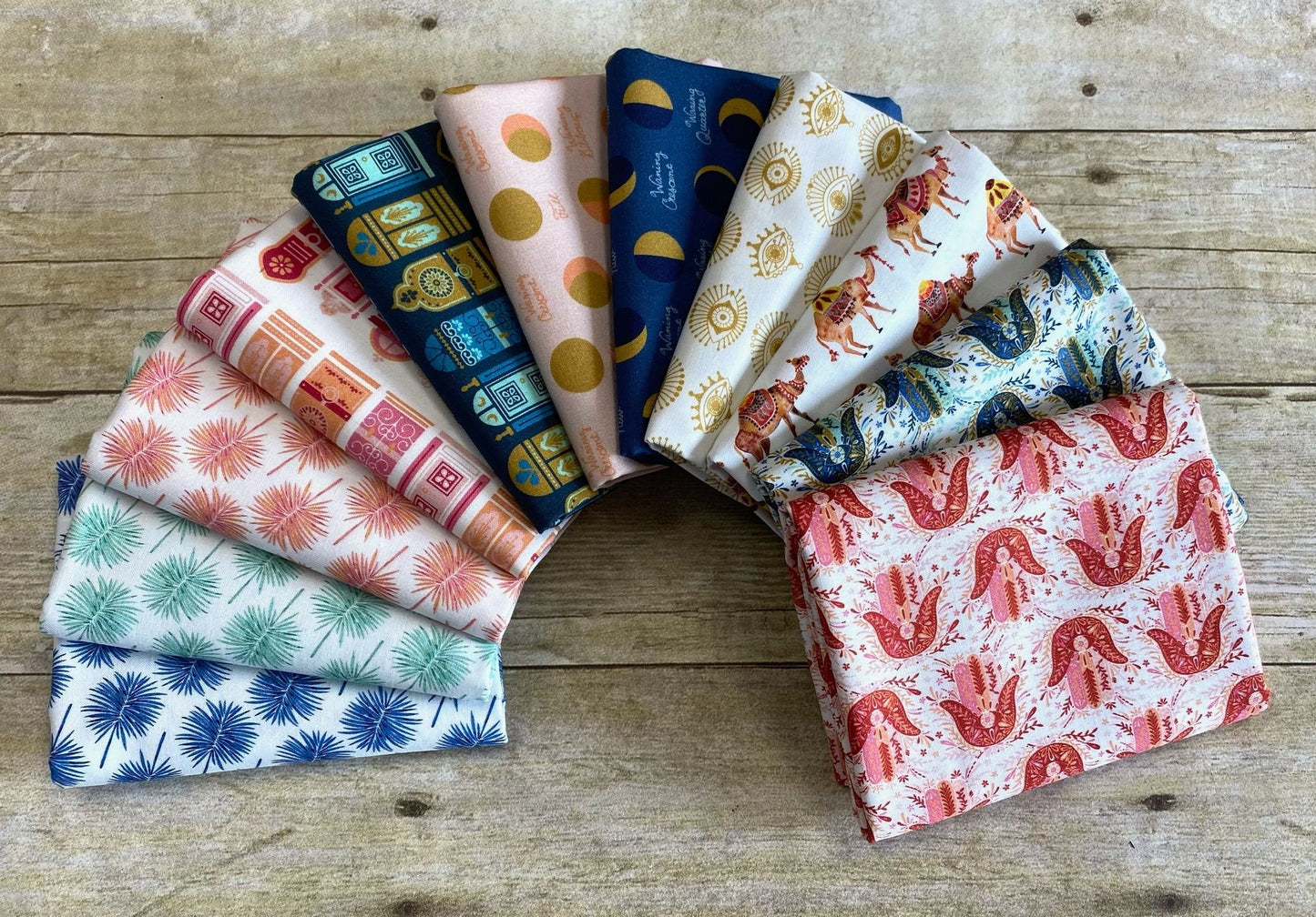 Moroccan Nights Cat Coquillette 2.5 inch Strips, 40 piece bundle 86190207STR Cotton Woven