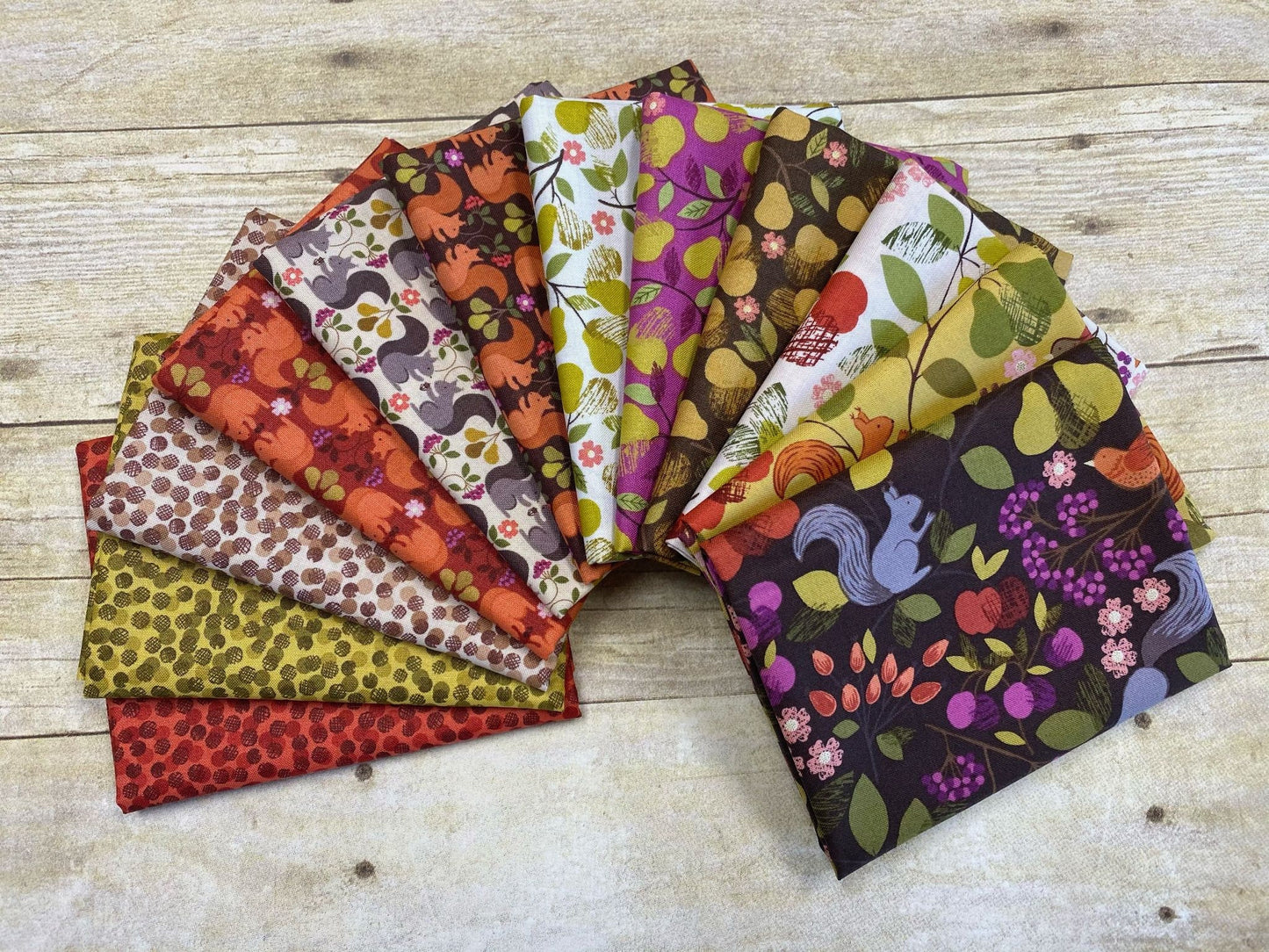 The Orchard Trees on Natural A497.1 Cotton Woven Fabric