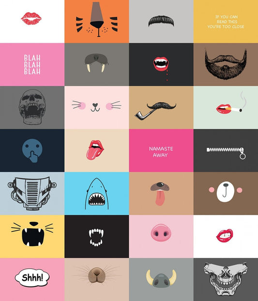 36" Panel Masquerade Mask / Craft ST-D1726MLT Cotton Woven