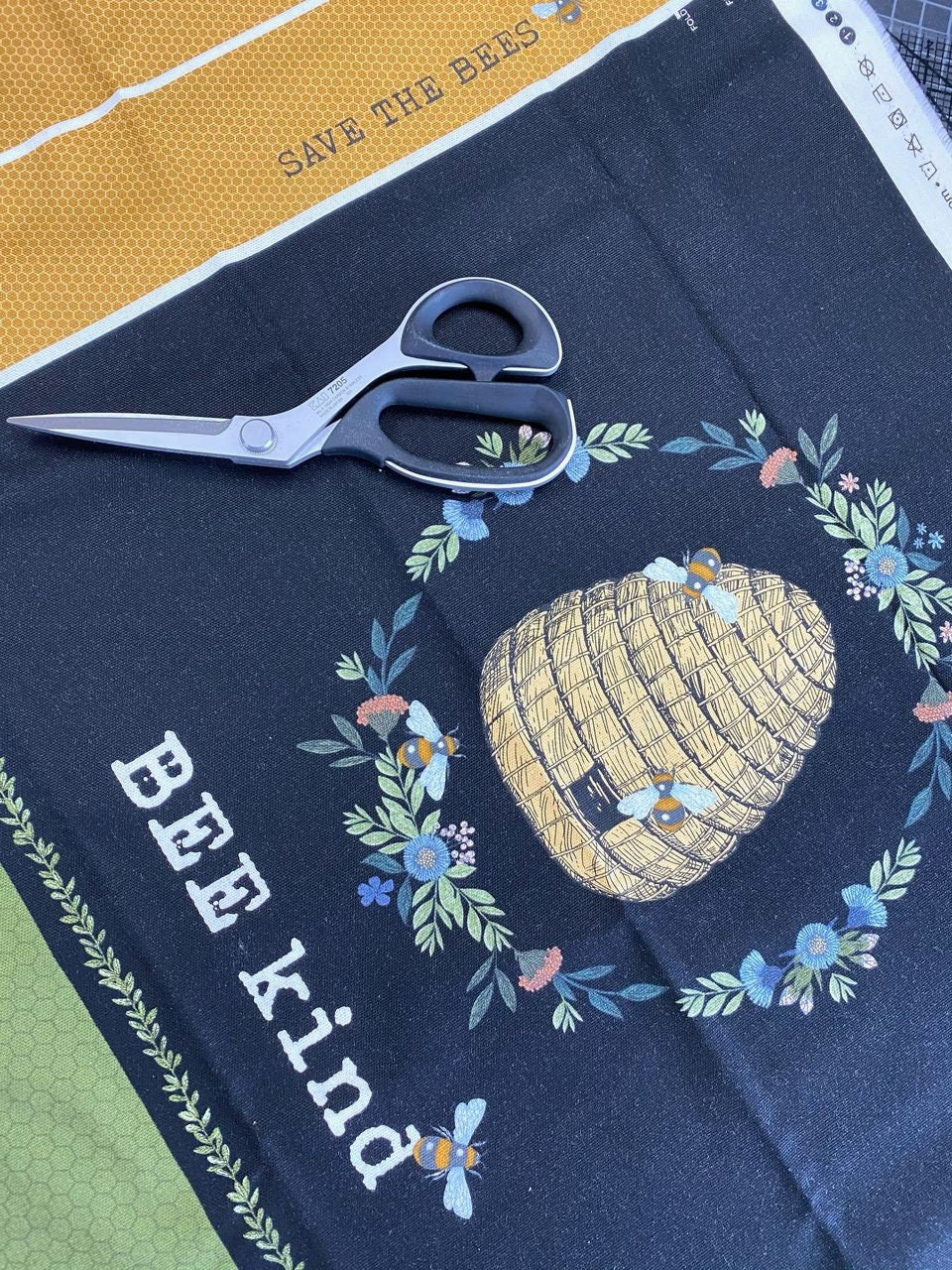 Bee Kind by Jade Mosinski 24" Panel Tote Bag (finished bag size is 18" x 17") C23749-99 Canvas Fabric