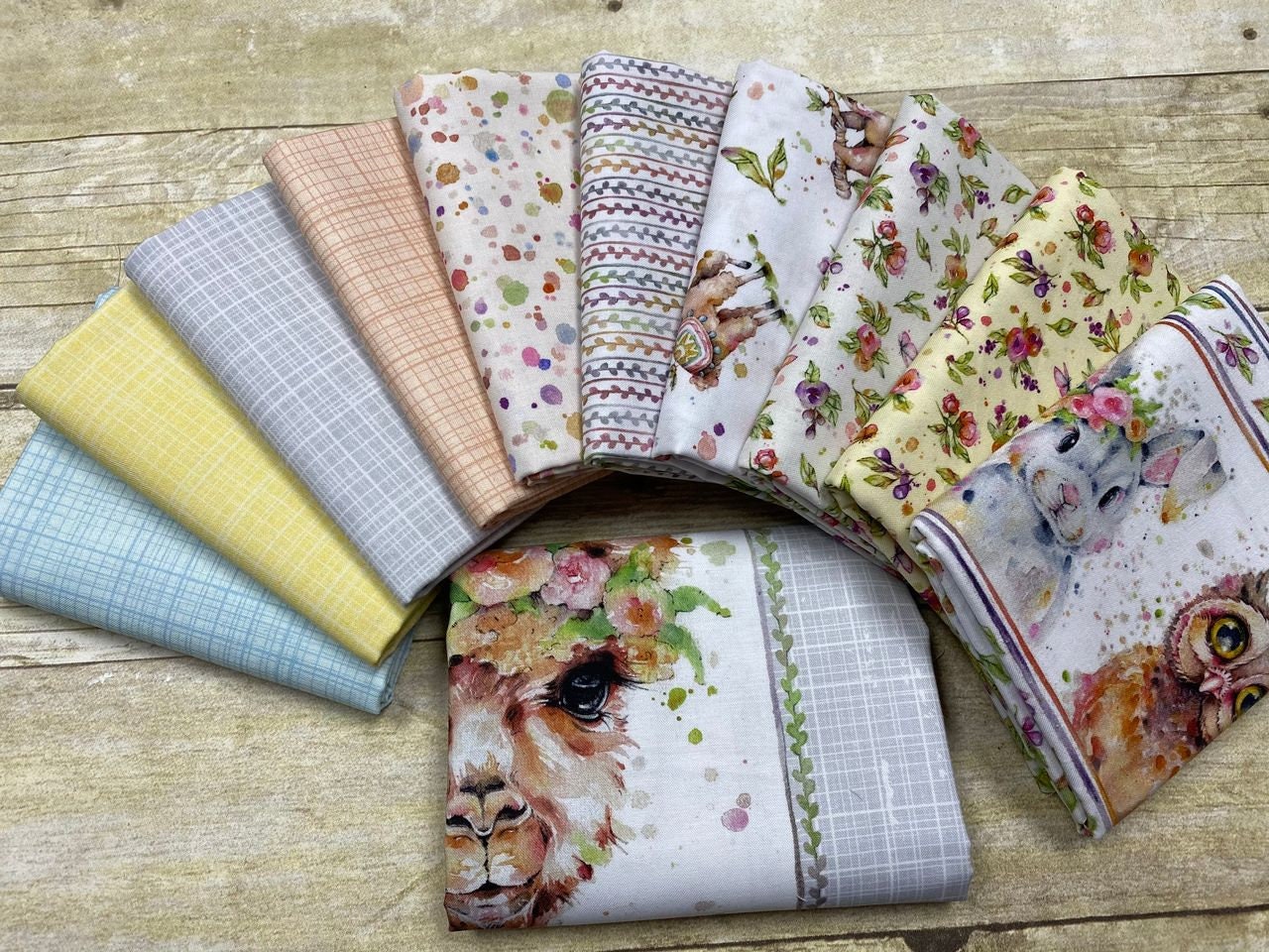 Little Darlings Woodland by Sillier Than Sally Texture Peach LIDW4347-P Cotton Woven Fabric