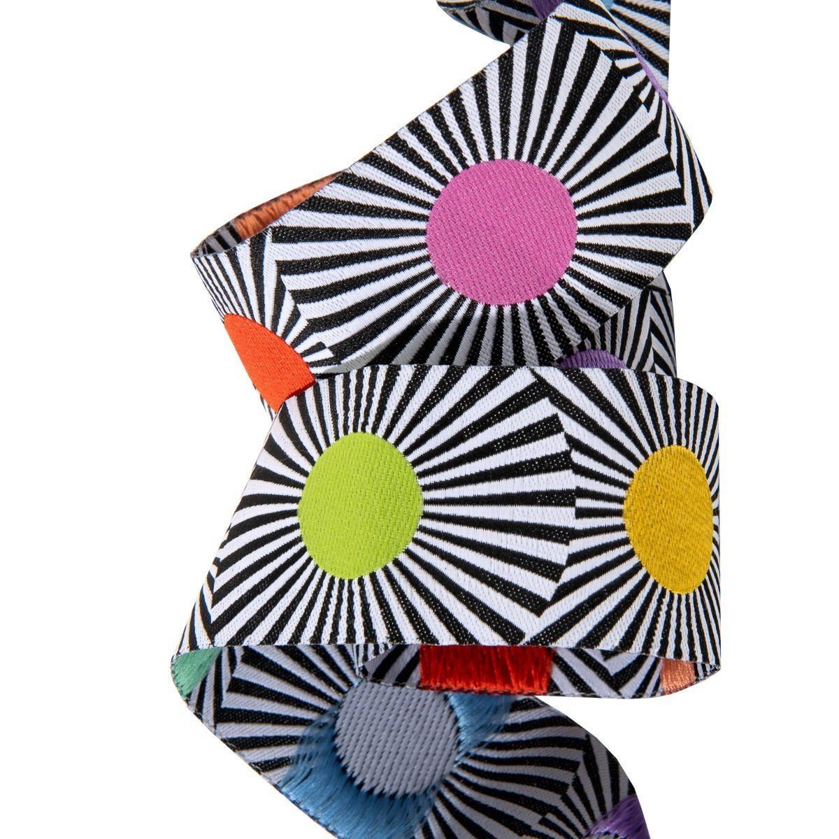 Tula Pink Linework Ribbon Collection 1.5" Wide Dots TK 62/38mm col 1 Priced per yard Woven Ribbon