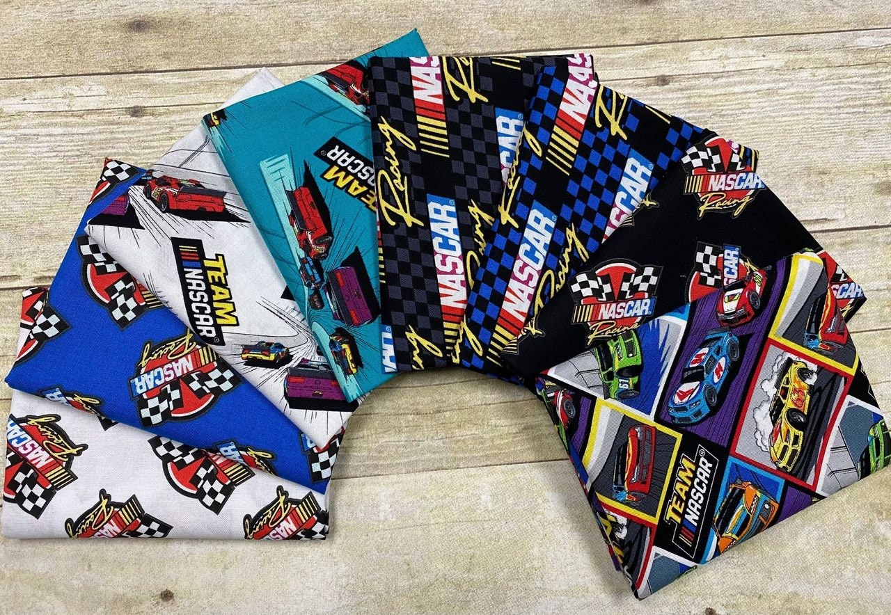 Licensed Nascar Team Nascar Tracks Teal 39190116-2 Cotton Woven Fabric