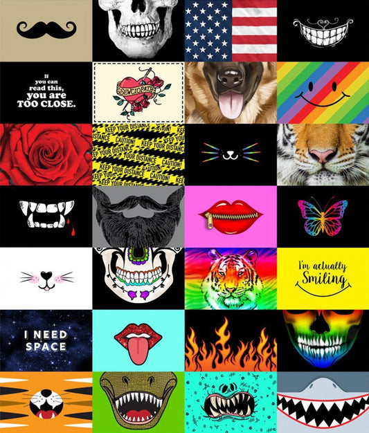 36" Panel I'm Actually Smiling CD8567-MULTI Digitally Printed Cotton Woven