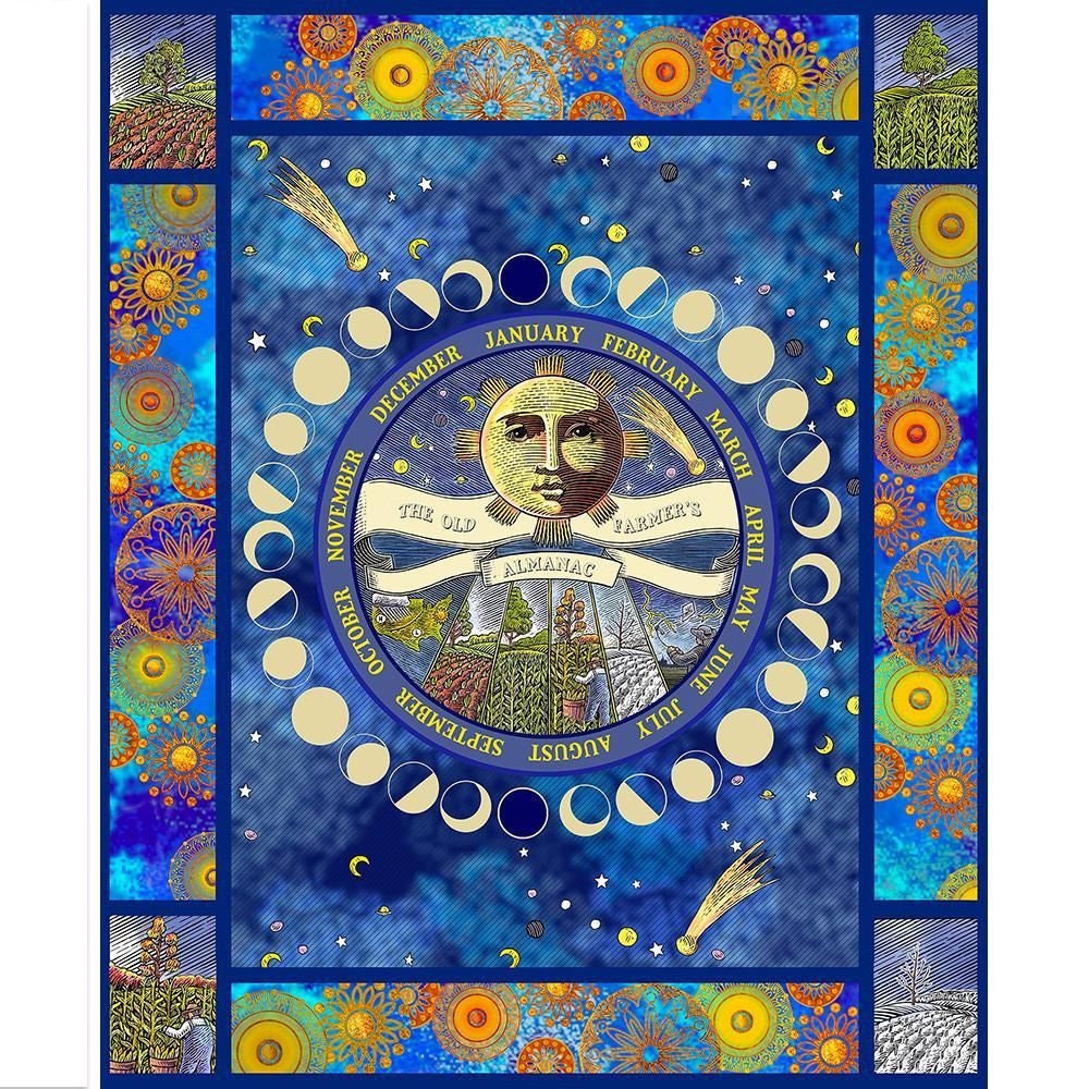 Old Farmer's Almanac Celestial 36" Panel 10330 Cotton Woven Panel