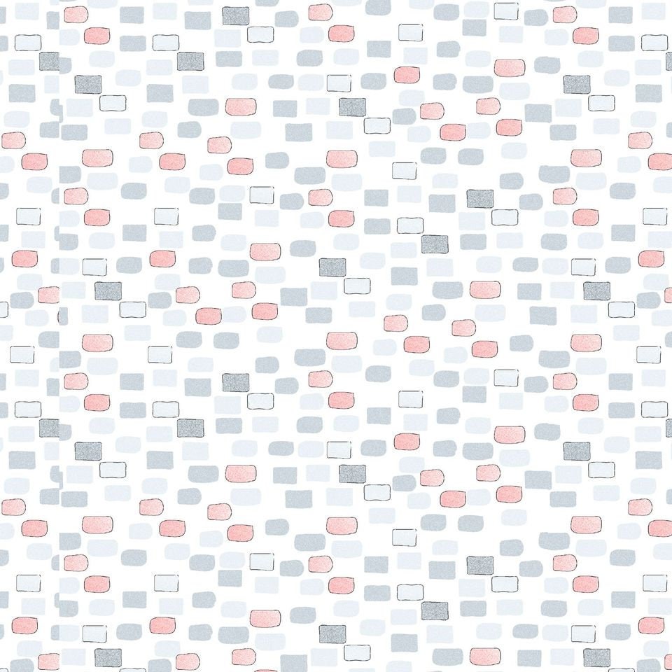 Believe in Magic by Eric Sturtevant Bricks White 5474-1 Cotton Woven Fabric