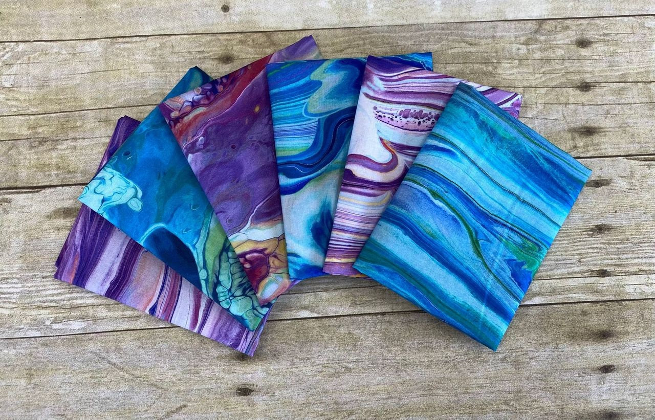 Fluidity 2 by PDR Ribbon Purple FLU24308-C Cotton Woven Fabric