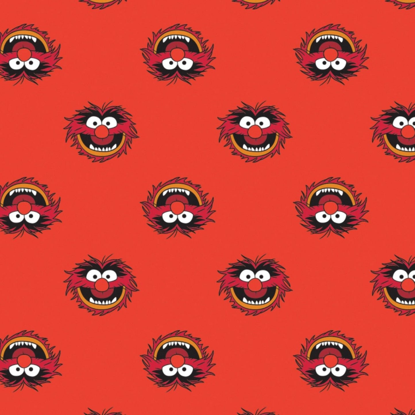 Licensed Disney The Muppets Animal Red 85320104-2 Cotton Woven Fabric