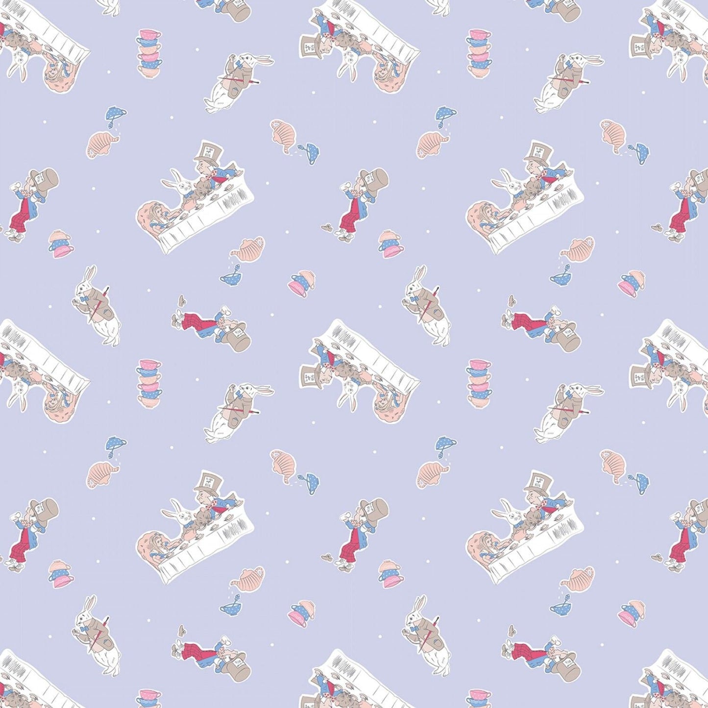 Alice in Wonderland by The V&A Company Mad Hatters Party 2680C-04 Cotton Woven Fabric