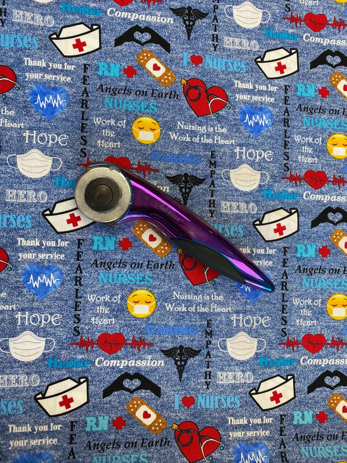 Nurse Hero Allover Denim 10321 Cotton Woven Fabric