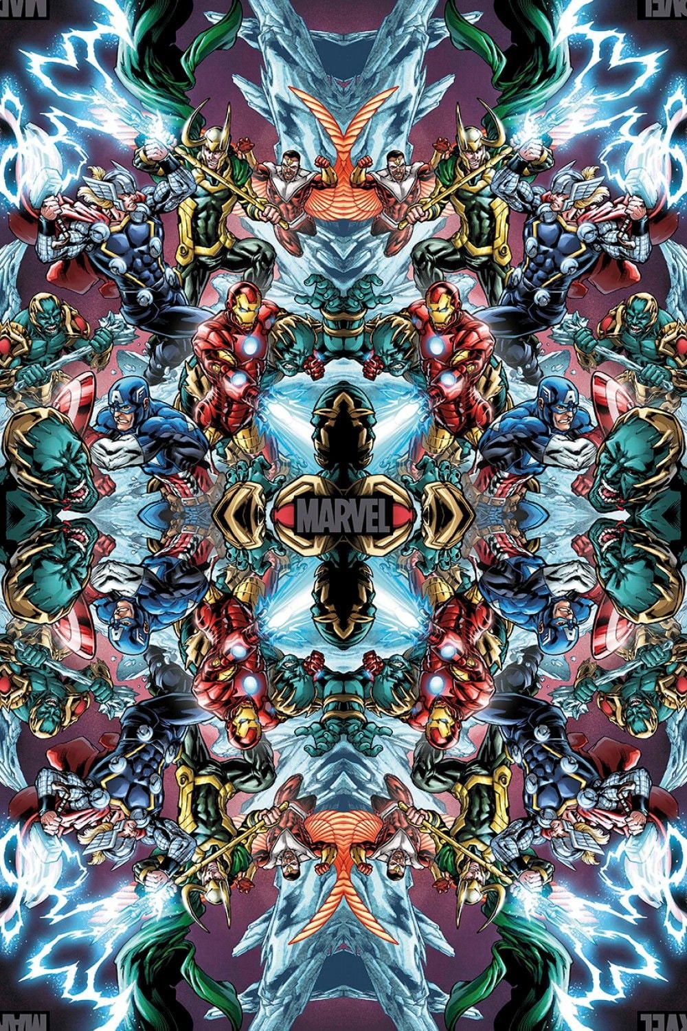 Licensed Marvel Strikes 71000A620715 Digitally Printed Cotton Woven Fabric