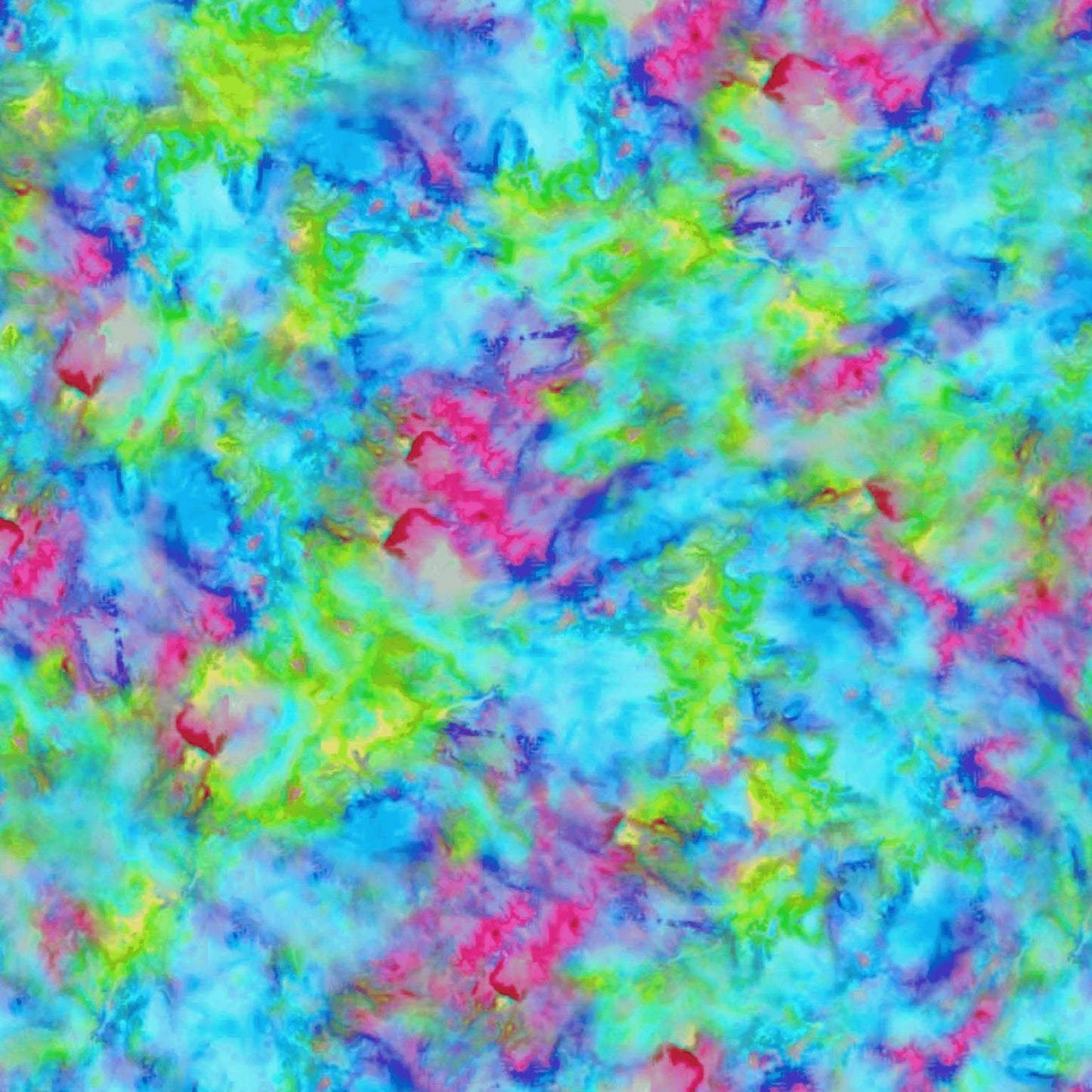 Blooming Paisleys by Art Loft Water Paint Texture Rainbow 5604-11 Digitally Printed Cotton Woven Fabric