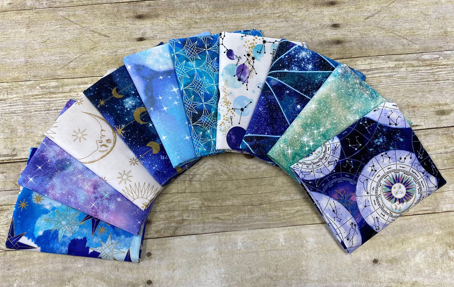 Magical Galaxy Celestial Charts w/Metallic 17160-MLT Cotton Woven Fabric